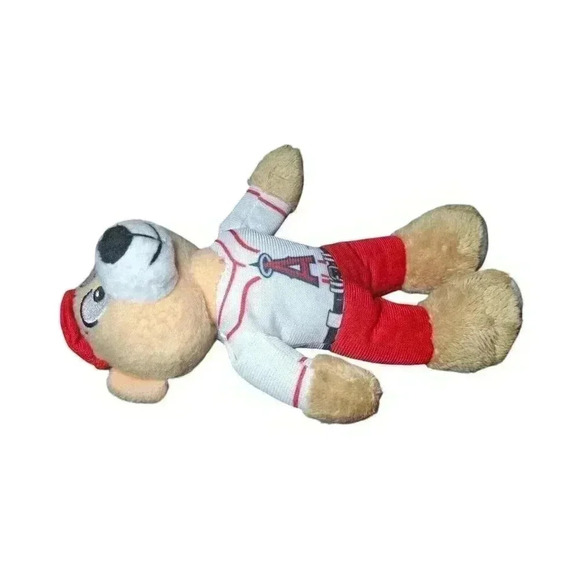 Good Stuff MLB Plush Boston LA Angels Teddy Bear Stuffed Animal 8" 2016 New - Picture 2 of 7